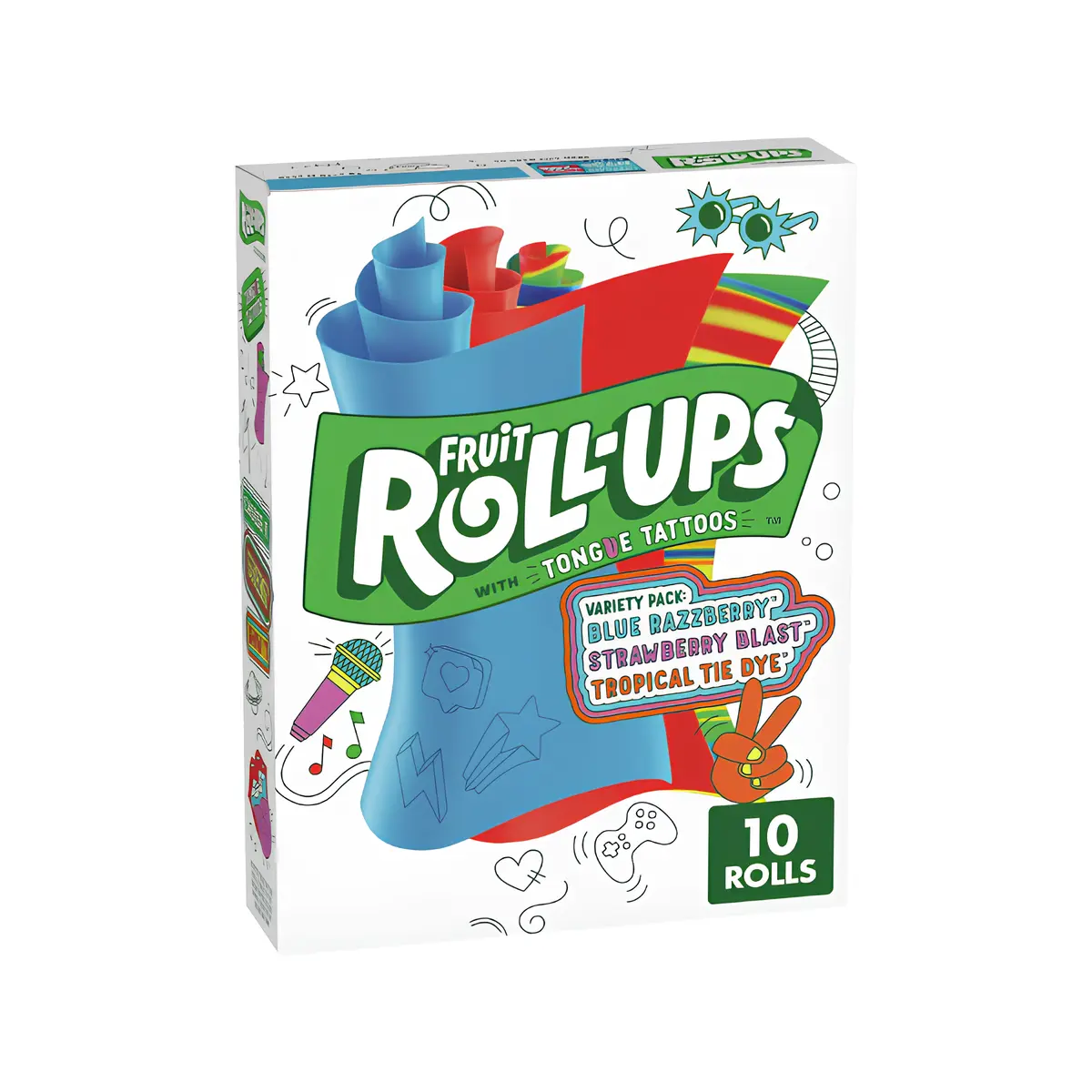 Fruit Roll-ups Tongue Tattoos