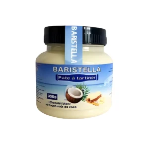 Baristella Chocolat Blanc et Flocon Noix de Coco - Pâte à Tartiner